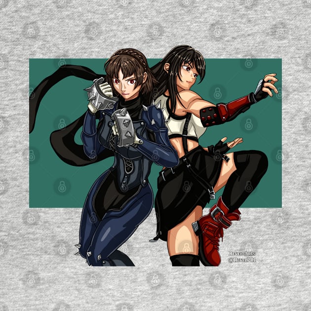 Makoto & Tifa by Revel-Arts